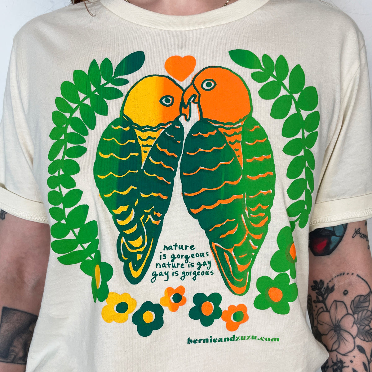 Lovebird Parrots T-shirt