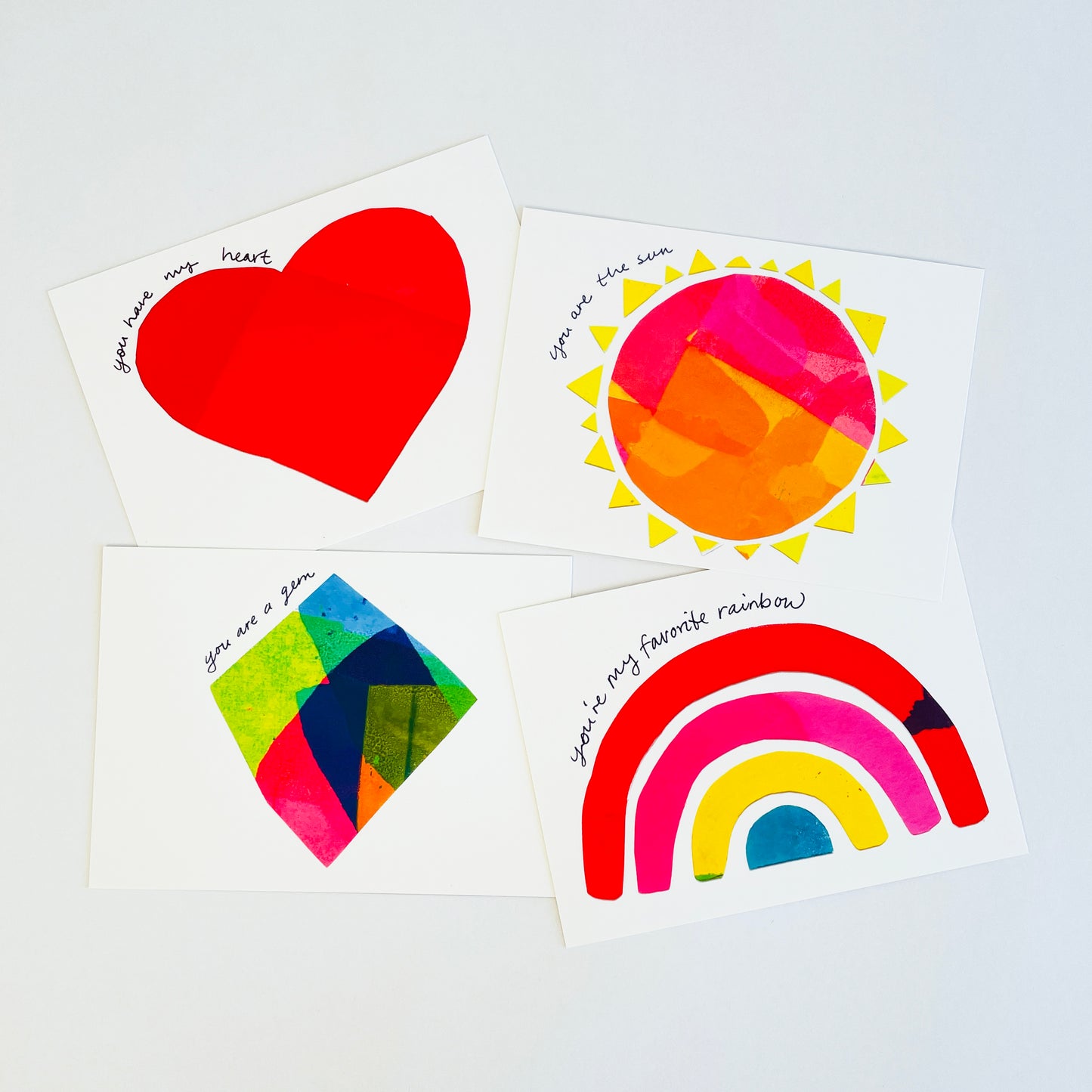 valentines, galentines, love and friendship notecard set
