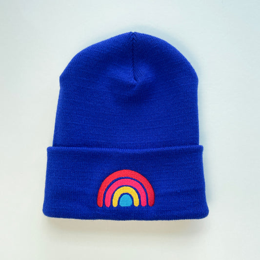 Rainbow Beanie - Blue!
