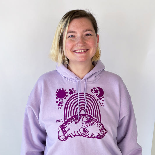 Rainbow Cat Hoodie Sweatshirt