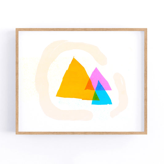 Three Triangles and a Hug Print