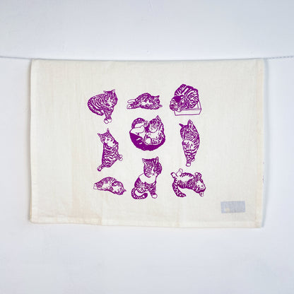 Cat Poses Kitchen Towel